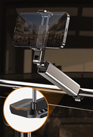 Plegable portátil flexible girar aluminio selfie stick soporte para teléfono celular abrazadera avión viaje soporte para teléfono móvil para viajes