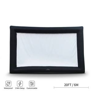 Écran de cinéma gonflable en PVC de 20 pieds (240 pouces) - Tissu Oxford 210D imperméable - Projection extérieure - Cinéma de jardin - Fêtes - Événements scolaires - Product Image 2