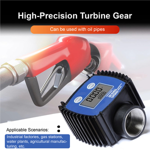 Débitmètre Numérique de Carburant PPS Compact ±1% Précision Alimenté par Batterie Turbine Filetée K24 Débitmètre - Product Image 6