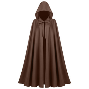 Disfraz de Halloween Medieval para Hombre y Mujer, Capa con Capucha de Estilo Gótico Vintage, Capa de <span class=keywords><strong>Vampiro</strong></span>, Diablo, Mago, Túnica Vikinga, Disfraz de Cosplay para Fiesta - Product Image 5