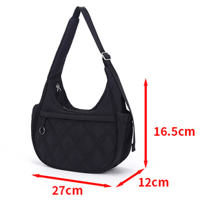 Bolso de Hombro Tipo Hobo Acolchado de Nailon Premium al por Mayor, Ligero, Resistente al Agua, Bolso Tipo Dumpling para Mujer, Informal para Viajes - Product Image 2