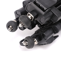Trépied vidéo professionnel en alliage d'aluminium avec roues, charge utile de 5 kg, tête de trépied portable étanche, support d'écartement pour appareil photo, stock entrepôt américain