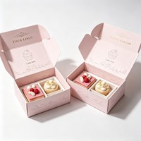 Boîte à pâtisserie personnalisée avec logo, en papier kraft, pour gâteaux, biscuits, cupcakes, beignets, pâtisseries, boîte à dessert recyclable
