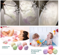 Kit de bombes de bain effervescentes, bombes de bain bio