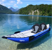 Vente en gros de Chine meilleure vente Kayak gonflable assis dans le kayak de pêche bateau de pêche gonflable