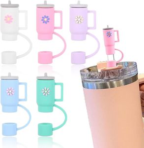 Couverture de paille en silicone de couleur variable pour accessoires de tasse Stanley Stanley - Product Image 1
