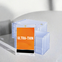 Boîte de protection portable et écologique en PVC ultra-fin 35PT pour cartes de sport, TCG et jeux de table – Haute transparence – Vente en gros