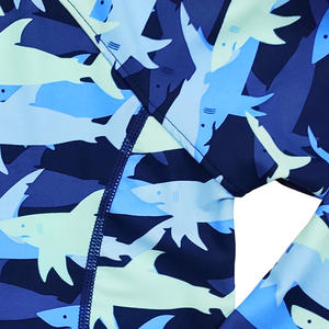 Maillot de bain pour enfants à manches longues et col rond personnalisé, vêtements de plage, séchage rapide, maillot de bain pour garçons pour la plage et la piscine - Product Image 4