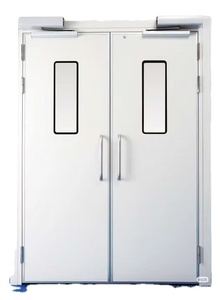 Porta <span class=keywords><strong>Tagliafuoco</strong></span> in Acciaio con Apertura Automatica e Finestrella di Visualizzazione per Uso Interno in Ospedali - Product Image 2