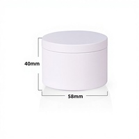 Boîte de rangement en fer blanc de 2 oz en stock pour aliments, bonbons, badges, aimants, bougies, autocollants, finition brillante, boîte cadeau en métal