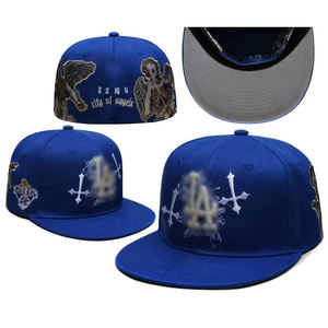 Custom Logo Embroidery Print <b>Flat</b> Brim Hat Multiple Styles Plain 6 Panel Snapback <b>Caps</b> for <b>Men</b> - Product Image 2