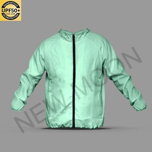 Custom Logo Lightweight Solid Color <b>Windbreaker</b> Quick Dry UV Protection Outdoor Casual Jacket Mens Sportswear - Product Image 1