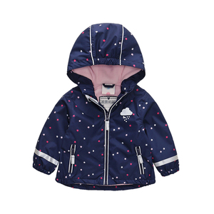 Manteau de pluie imperméable en polyester pour enfants, à capuche, avec fermeture éclair, vêtements de sport de randonnée, imperméable, de styliste, nouvelle collection - Product Image 2