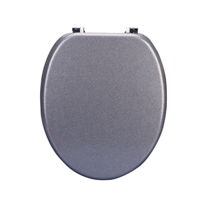 Charnière en alliage de zinc pailleté Siège de toilette rond européen Sièges de toilette personnalisés en MDF - Product Image 1