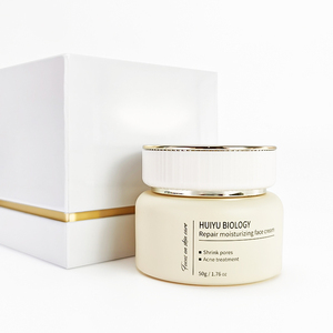 Tùy Chỉnh Nhãn Hiệu Riêng Mỹ Phẩm Container Nắp Màu Trắng 50G Cơ Thể Dưỡng Da Bơ Sang Trọng Thủy Tinh Mỹ Phẩm Lọ Có Nắp Đậy Và Hộp - Product Image 1