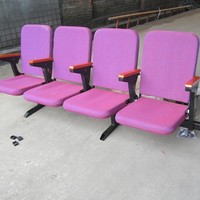 Chaise de salle de conférence pliable moderne JY-308 avec tablette d'écriture et siège rembourré pour salle de classe universitaire et salle de formation