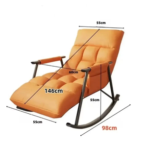 Chaise longue inclinable multicolore confortable <span class=keywords><strong>de</strong></span> haute qualité <span class=keywords><strong>avec</strong></span> <span class=keywords><strong>angle</strong></span> arrière réglable Portable et <span class=keywords><strong>avec</strong></span> sac <span class=keywords><strong>de</strong></span> rangement - Product Image 2