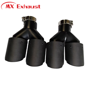 Tubo de <span class=keywords><strong>Escape</strong></span> Doble en Y <span class=keywords><strong>para</strong></span> Automóvil, Punta de <span class=keywords><strong>Escape</strong></span> <span class=keywords><strong>Akrapovic</strong></span>, Fibra de Carbono Brillante/Mate, Salida de Tubo de <span class=keywords><strong>Escape</strong></span> de 89mm 102mm - Product Image 4