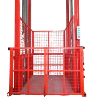 Mini Ascenseur de Cargaison Électrique Hydraulique Portable de 500 kg 300 kg, Style Monorail Contre le Mur pour Sous-sol