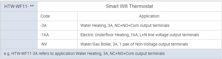 Non-Voltage output Thermostat Boiler Water Heating with Wifi control