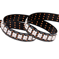 Bande lumineuse LED RGB flexible de qualité supérieure, adressable individuellement, avec circuit intégré SK6812, 144 LED/m, DC5V, économie d'énergie fiable.