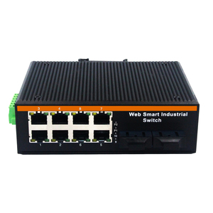 Endüstriyel Gigabit Ethernet <span class=keywords><strong>Switch</strong></span> 2 Fiber 8 RJ45 SC Tek Modlu Çift Fiber 20km Web Kontrollü <span class=keywords><strong>Switch</strong></span> - Product Image 1