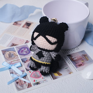 Handmade Crochet Mini <span class=keywords><strong>Bat</strong></span> Keychain Trang Trí Tùy Chỉnh May & Dệt Nhồi Bông Phim Hoạt Hình Đồ Chơi Trang Trí Nội Thất Quà Tặng Cho Cô Gái - Product Image 5