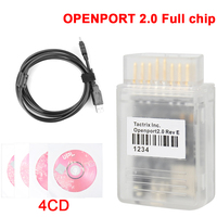 Herramienta de ajuste de chip ECU Tactrix Openport 2.0 ECUFLASH con 4CD Open Port 2.0 J2534 Chip completo para conector OBD2 de Mercedes-Benz