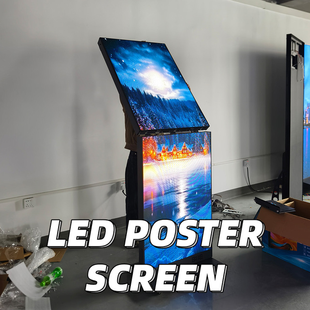 Lino Digital LED Poster P1.25 P1.8 P2.5 Indoor/Outdoor HD Electronic Advertising LED Screen WiFi USB Control Floor Shopping Mall