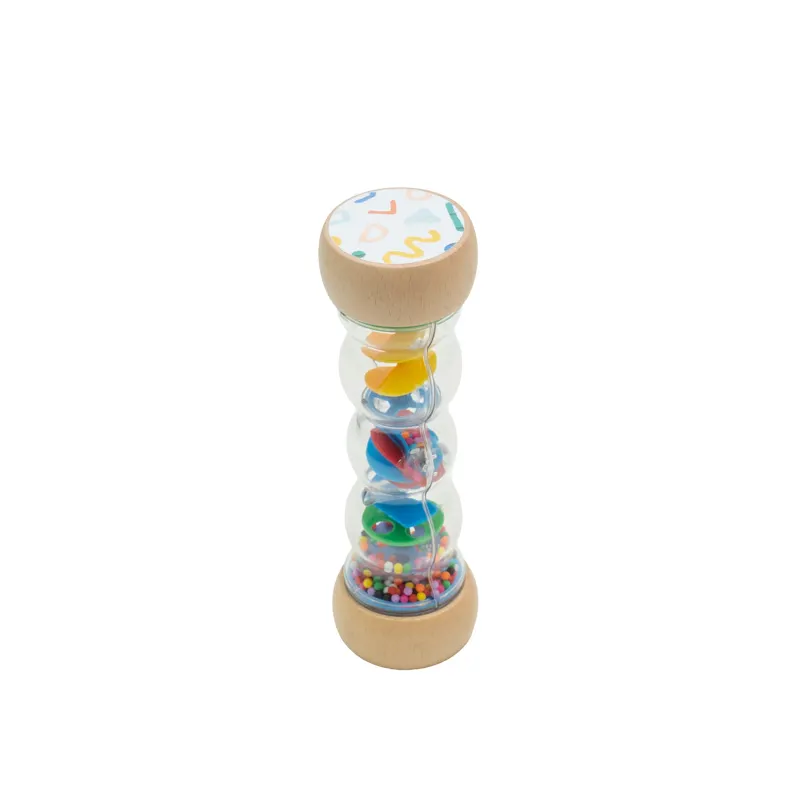 Rainmaker-madeira chuva vara Montessori brinquedo, bebê chocalho Shaker desenvolvimento sensorial, Raindrops Instrumento Musical chuva som.