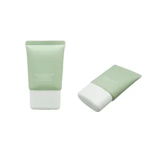 20ml 30ml Cosmetic Oval Tube Flat PE Tube Cosmetic Packaging For Makeup BB Cream Sunscreen Tube
