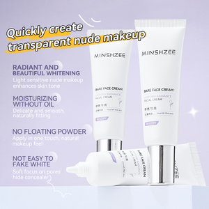 Crema viso nude MINSHZEE-crema naturale schiarente, idratante, Non bianca per la personalizzazione OEM e Cross-border - Product Image 3