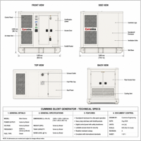 Générateur diesel Cummins 75KW 100KW 400KW Démarrage automatique 1500/1800 tr/min Type mobile à châssis ouvert Super silencieux Contrôleur ATS inclus