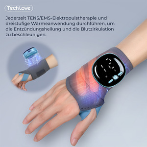 Masseur de poignet EMS personnalisé en usine, chauffant et vibrant, 3 modes, 5 niveaux, appareil portable double usage pour les soins de santé à domicile - Product Image 6