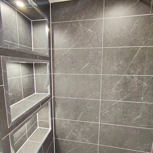 Panneaux <span class=keywords><strong>de</strong></span> douche en PVC pour salle <span class=keywords><strong>de</strong></span> bain, revêtement mural moderne à tenons et mortaises, installation facile - Product Image 1