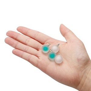 Frosted Heart Beads Acrylic Resin Pendants For Jewelry Making Craft Supplies Spring 2022 Yiwu Origin AC1620 - Product Image 2