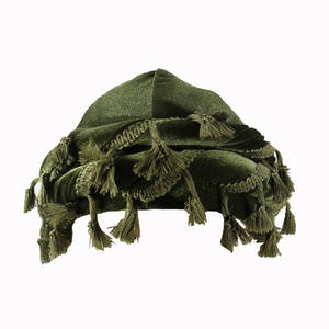 Velvet Durag Satin Doublé <span class=keywords><strong>Halo</strong></span> Turban Wraps Unique Design Tassel Beanie Turban pour Hommes et Femmes - Product Image 3