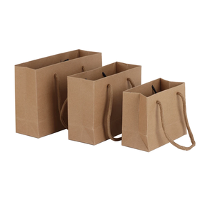 Kraft Paper Gift <b>Bags</b> Rope Handle Paper Shopping <b>Bags</b> <b>Black</b> White Pink Favor Packaging for Party Craft - Product Image 6