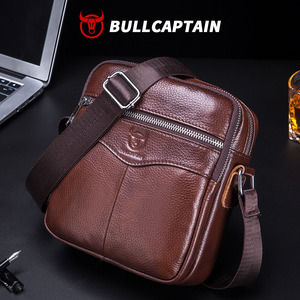 กระเป๋าคาดลำตัวผู้ชาย BULLCAPTAIN รุ่นลำลอง คุณภาพสูง ฮาร์ดแวร์เรียบหรู ซิปกระเป๋าหนัง สำหรับผู้ชาย ODM OEM - Product Image 1