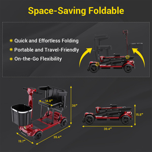 Scooter Eléctrico Pequeño <span class=keywords><strong>de</strong></span> 4 <span class=keywords><strong>Ruedas</strong></span> <span class=keywords><strong>para</strong></span> Adultos, Minimoto <span class=keywords><strong>de</strong></span> Viaje Personalizada, Precio <span class=keywords><strong>de</strong></span> Fábrica al por Mayor OEM ODM, Movilidad Inteligente <span class=keywords><strong>para</strong></span> Personas Mayores - Product Image 4
