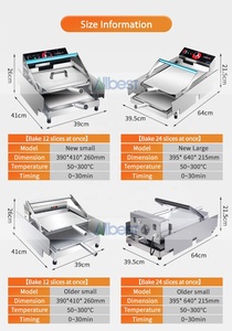 เครื่องทำแพนเค้กแฮมเบอร์เกอร์อัตโนมัติแบบสองชั้นแนวนอน กำลังไฟ 1600 วัตต์ ผลิตได้ 24 ชิ้น/ครั้ง สำหรับร้านอาหาร - Product Image 5