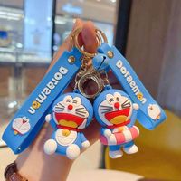 Großhandel Schlüsselanhänger Weiche PVC-Puppe Niedlicher Cartoon 3D-Anhänger Schlüsselring Handtaschen- und Autoschlüssel-Dekoration Schlüsselketten Großhandel Geschenk-Schlüsselanhänger