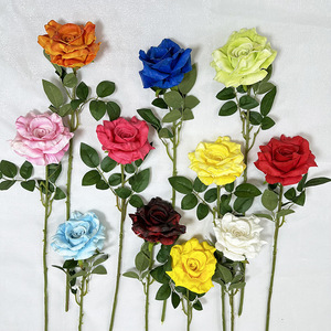 Fábrica de Flores Meiyu, Rosas Artificiales de Tallo Único, Flores de Seda Realistas para Decoración del Hogar y Bodas - Product Image 3