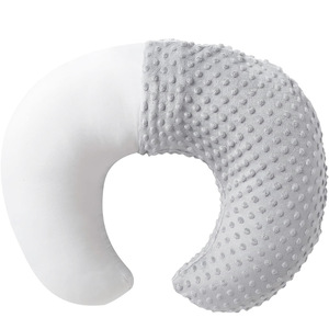 Almohada de lactancia en forma de U para bebé, funda de almohada multifuncional para aprender a sentarse, almohada de alimentación de terciopelo de frijol - Product Image 5