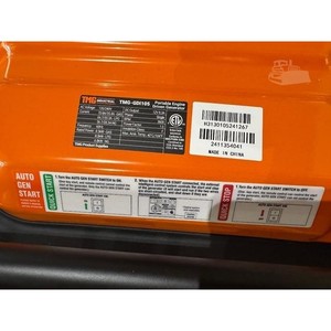 2025 TMG Industrial <b>Gasoline</b> <b>Generators</b> Model TMG-GDI105 - Product Image 2