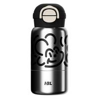Gourde isotherme en acier inoxydable 316 pour enfants, avec fond amovible, couvercle rabattable, design de dessin animé, logo personnalisé, impression sérigraphique, cadeaux