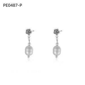 ต่างหูแฟชั่น DE PERLAS PE0487 สำหรับผู้หญิง เครื่องประดับคุณภาพสูง - Product Image 1