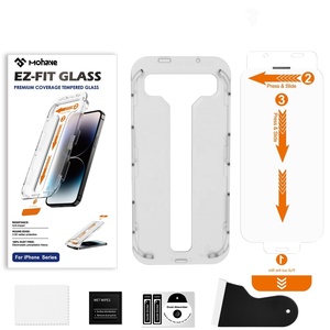 Protector <span class=keywords><strong>de</strong></span> Pantalla <span class=keywords><strong>de</strong></span> Vidrio Templado <span class=keywords><strong>de</strong></span> Aluminio <span class=keywords><strong>de</strong></span> Alta Calidad <span class=keywords><strong>de</strong></span> 0.3mm con Bandeja para Eliminar el Polvo para iPhone 17 16 15, Anti-Aceite, Sin Burbujas, Cobertura Total - Product Image 3