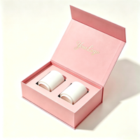 Boîte cadeau personnalisée pour bougie parfumée à couvercle rabattable, en carton rigide écologique et recyclable, emballage de luxe pour mariage et fêtes, avec logo personnalisé OEM