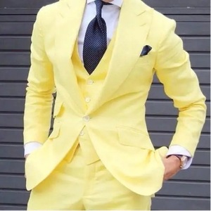 <span class=keywords><strong>Costume</strong></span> Homme Slim Fit Personnalisable 3 Pièces – Ensemble Décontracté Chic à Boutonnage Simple et Col Cranté, Couleur Unie pour Affaires - Product Image 6